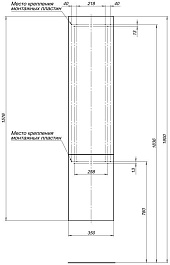Aquanet Шкаф пенал Алвита 35 L подвесной белый – фотография-5